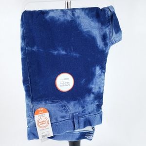 XL 14/16 Girls Tie Dye Wash Raw Hem Ankle Jeggings